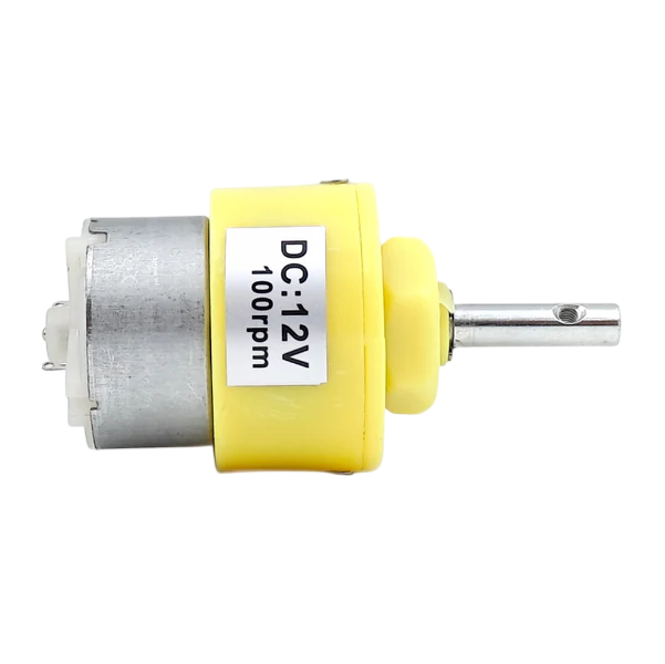 12V DC Motor Metal Gear 100 RPM | Embeddinator