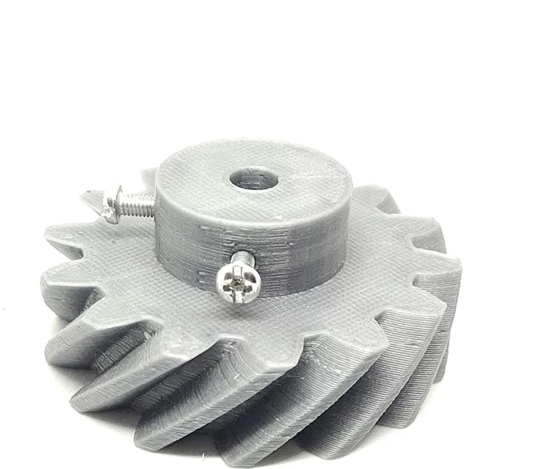 1 Pair 3D Printed Helical Plastic Spur Gear 14 Teeth 54mm dia15mm Width 6mm hole 45degree Helix for DIY Projects