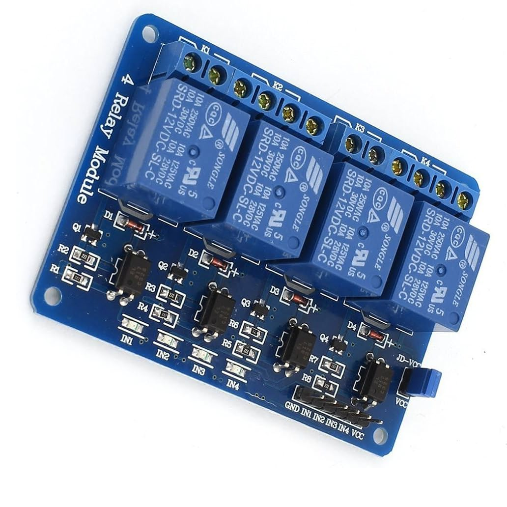 4 Channel 5V Relay Module with Optocoupler