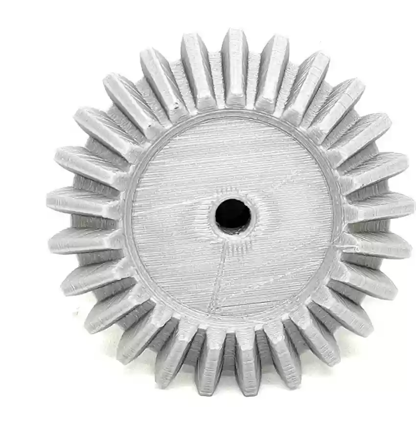 1 Pair 3D Printed Plastic Helical Bevel Gear 20 Teeth 53mm dia 15mm Width 6mm hole 2.5 Module for DIY Projects