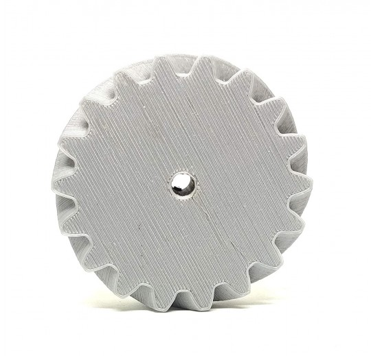 1 Pair 3D Printed Helical Plastic Spur Gear 18 Teeth 69mm dia 15mm Width 6mm hole 45degree Helix for DIY Projects