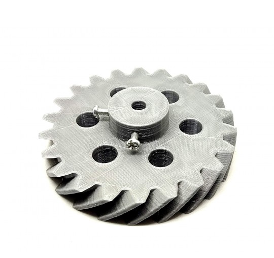 1 Pair 3D Printed Helical Plastic Spur Gear 22 Teeth 83mm dia 15mm Width 6mm hole 45degree Helix for DIY Projects