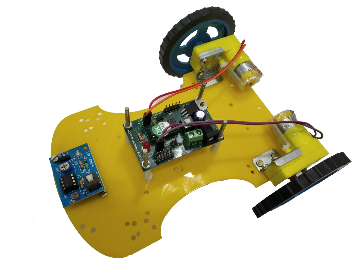 8 in 1 Multi Purpose Non-Programmable Robotic DIY Kit (Without Microcontroller)