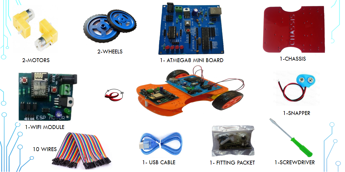 WI-FI Wireless Programmable Control DIY Robotic Kit