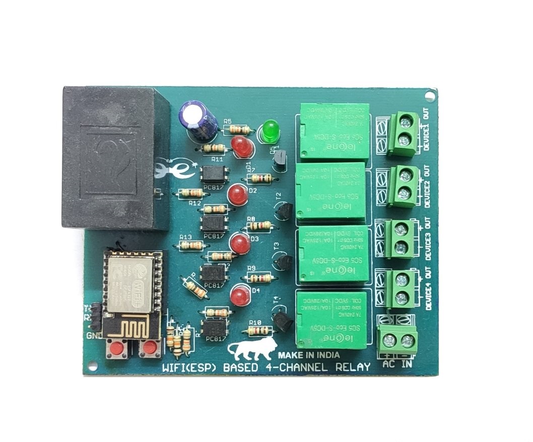 WIFI Wireless Control 4-Channel Relay Board | Embeddineator