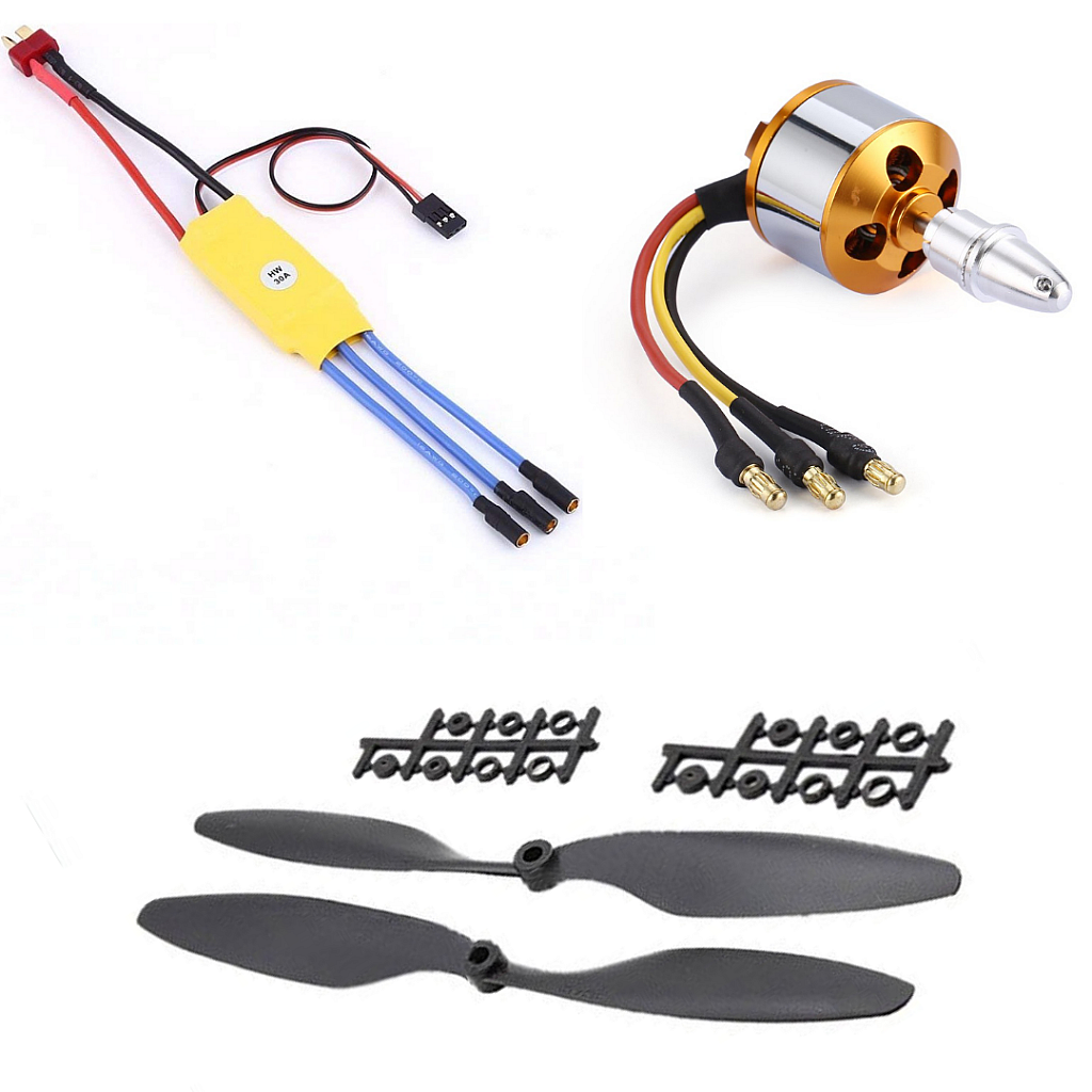 A2212 BLDC Motor With ESC 30A and 1045 Propeller Combo