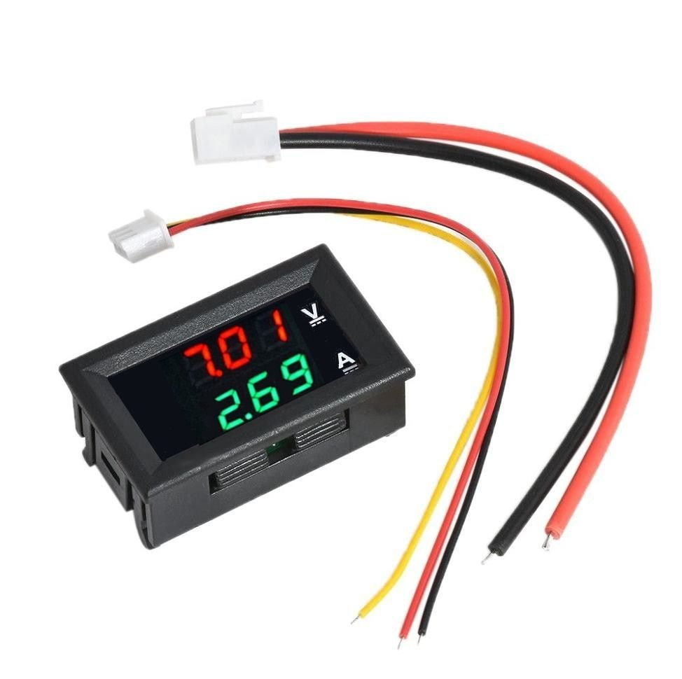 Digital Voltmeter 0-100V and Ammeter 10 A Dual Led Voltage Current Measurement Module 