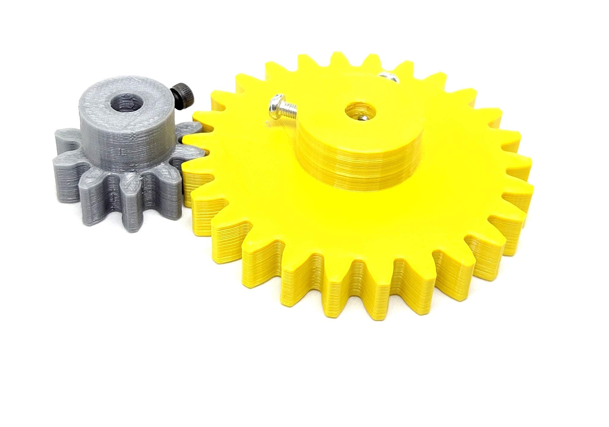 1pcs 3D Printed Plastic Spur Gear 10 Teeth 30mm dia 26 Teeth 70mm dia 10mm Width 6mm hole for DIY Projects