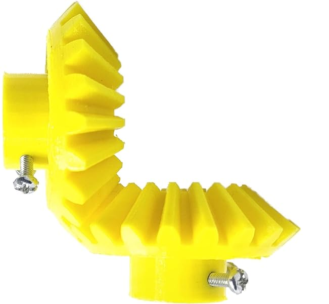 1pcs 3D Printed Right Helical Plastic Bevel Gear 12 Teeth 33mm dia 10mm Width 6mm hole, 2.5 Module for DIY Projects