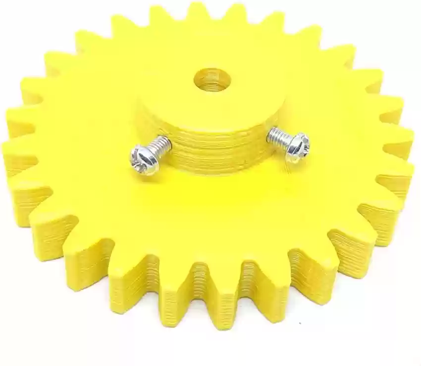 1pcs 3D Printed Plastic Spur Gear 22 Teeth 60mm dia 30 Teeth 80mm dia 10mm Width 6mm hole for DIY Projects