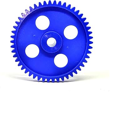 2pcs Plastic Spur gear 50 Teeth 55mm dia, 6.5mm Width, 6mm hole for DIY Projects