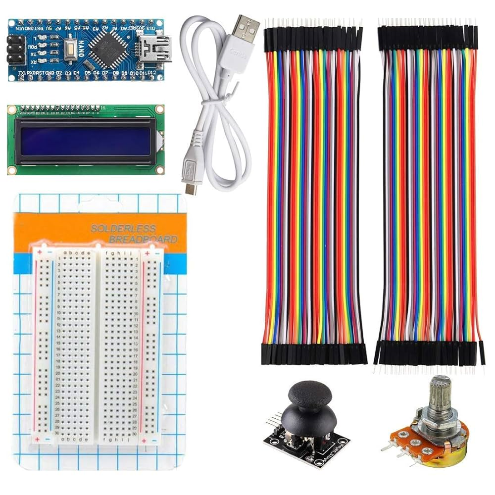 Ardino Nano V3, lcd display 16x2, Kit based on Nano V3.0 Development Board compatible with Arduino