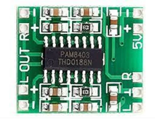 PAM8403 5V Two-channel Stereo Mini Class-D 3W+3W Audio Amplifier