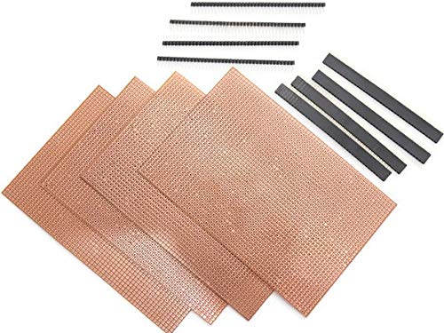 General Purpose PCB With Female & Male Berg Strip Combo (5 Pieces Each)