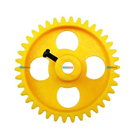 Thick Plastic Spur Gear - 38 Teeth - 60mm Dia - 12mm Width - 6mm Centre Hole