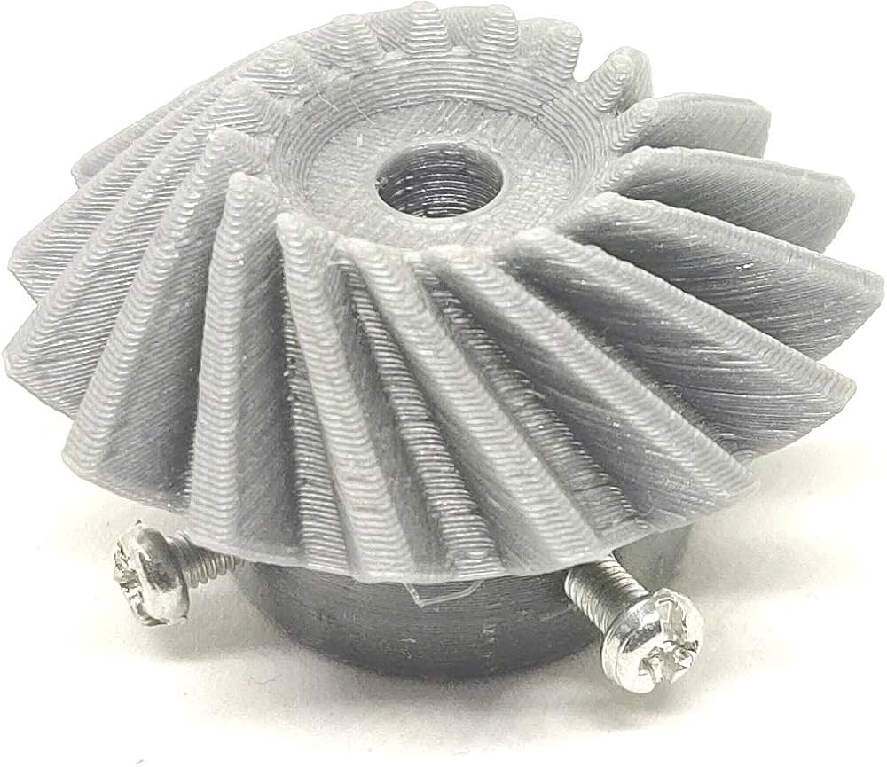 1pcs 3D Printed Left Helical Plastic Bevel Gear 16 Teeth 43mm dia 15mm Width 6mm hole 2.5 Module for DIY Projects