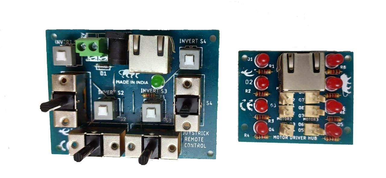 Joystick 4-Way Module With Motor Driver Hub & LAN Cable