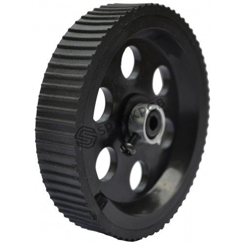 10x2 Cm Black Plastic Wheel For Gear Motor