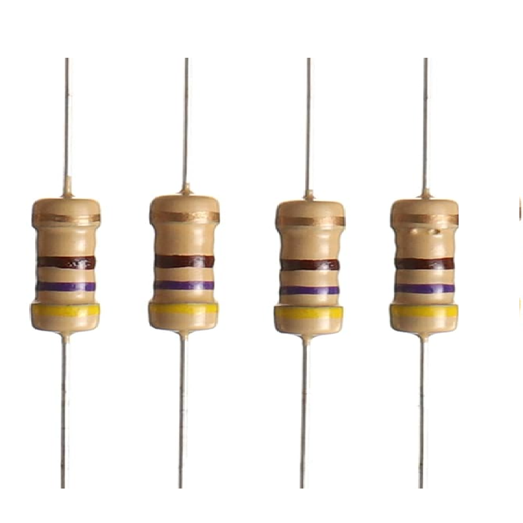 470K Ohm 1W Flameproof Metal Oxide Resistor - Medium Quality pack of 5