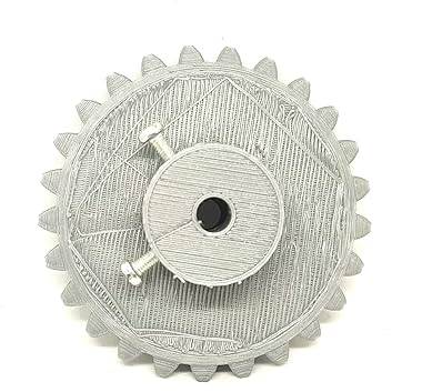 1 Pair 3D Printed Plastic Helical Bevel Gear 25 Teeth 66mm dia 15mm Width 6mm hole 2.5 Module for DIY Projects