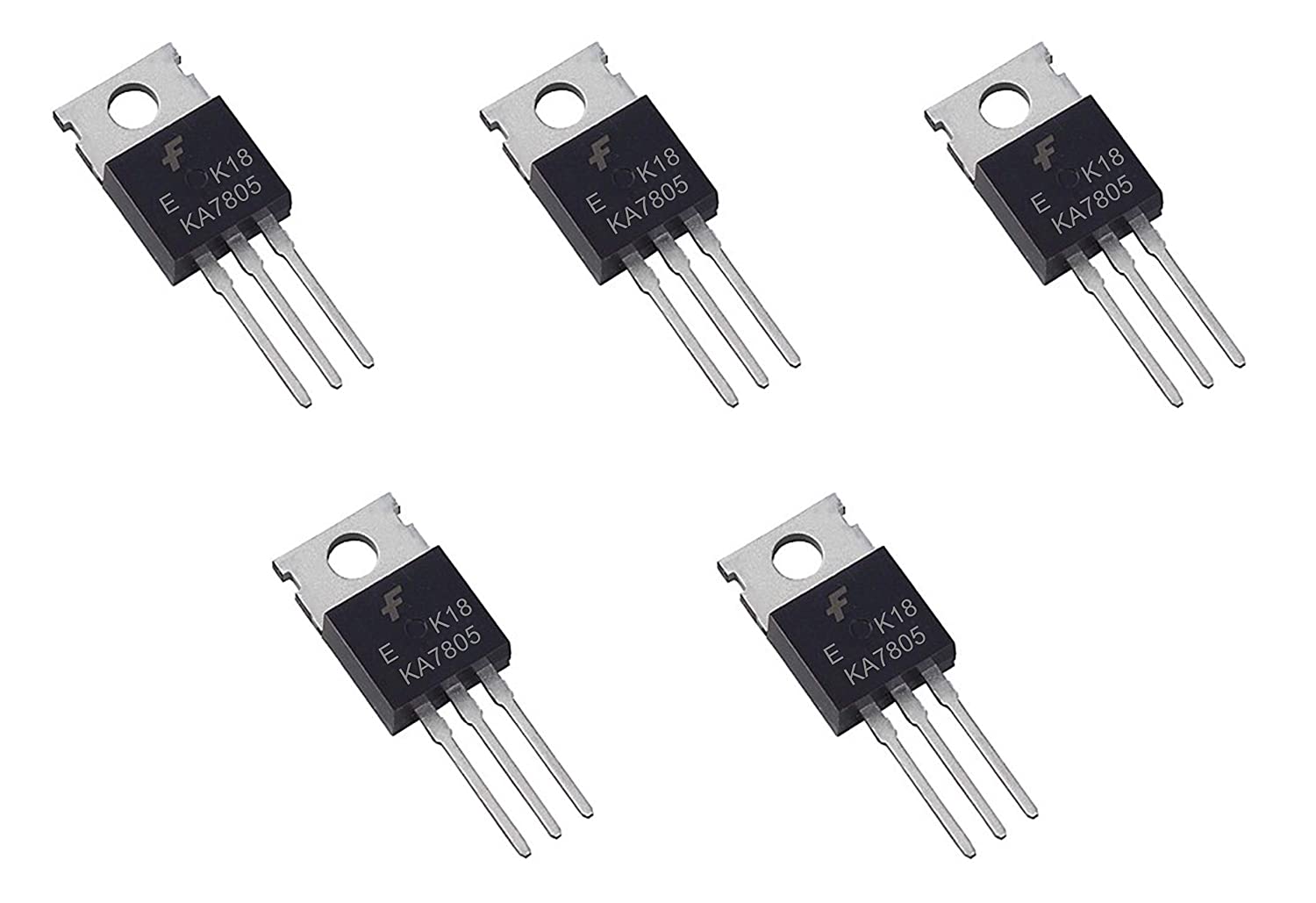 7805 Voltage Regulator IC 12 to 5 Volt Regulator & 1.5 Amp (5 Pieces)