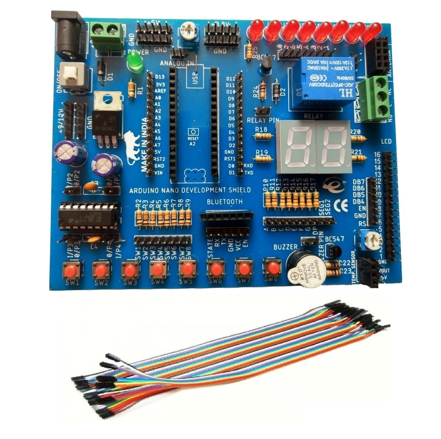 Nano Development Board Shield Compatible For NANO (WITHOUT NANO BOARD)