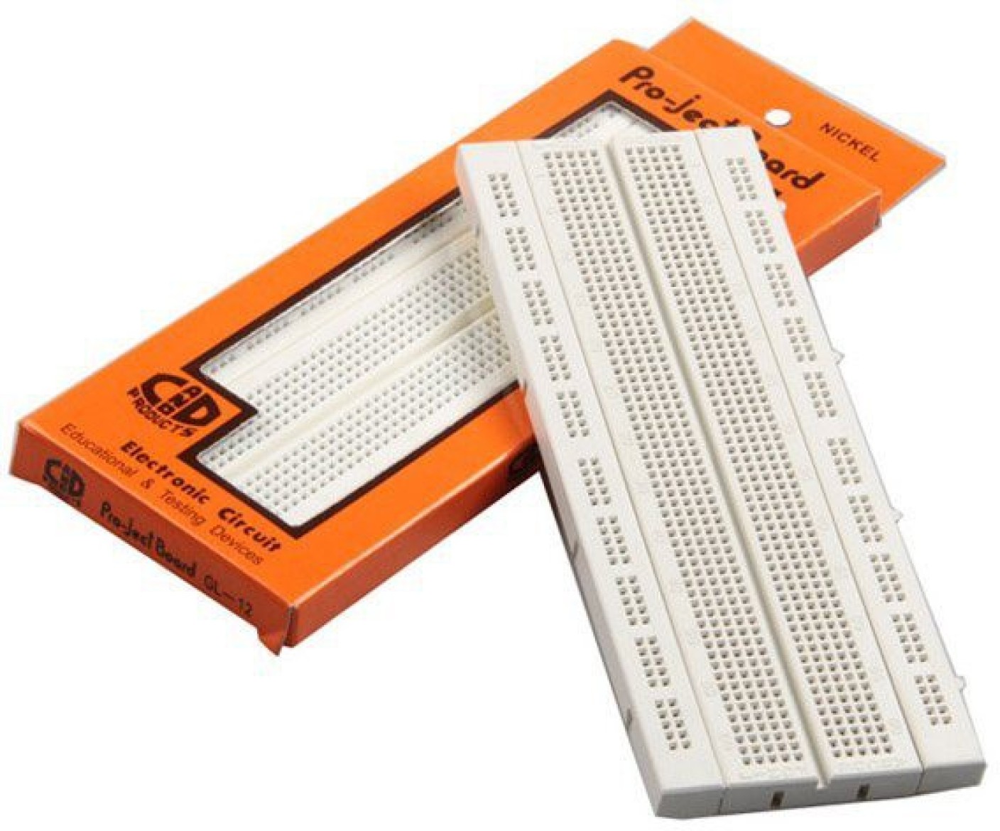 GL-12 840 Points Solderless Breadboard For Circuit Making & Testing