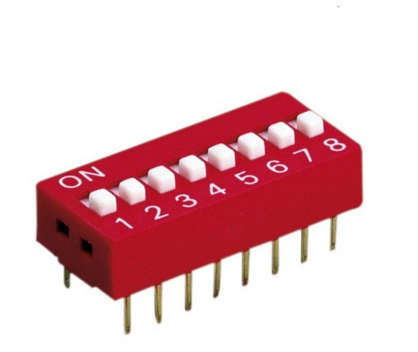 DIP switch 8 pins