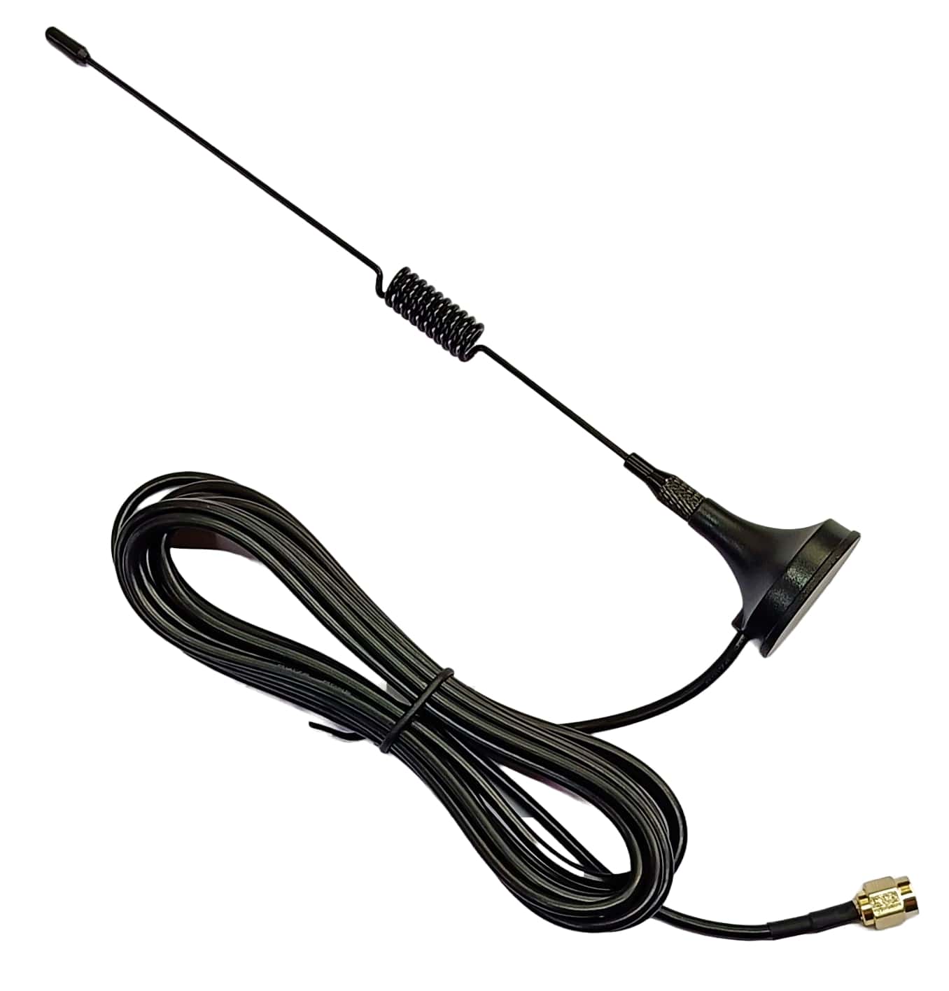 Magnetic Mount Spring Antenna 3 dbi 3 Mtr Wire