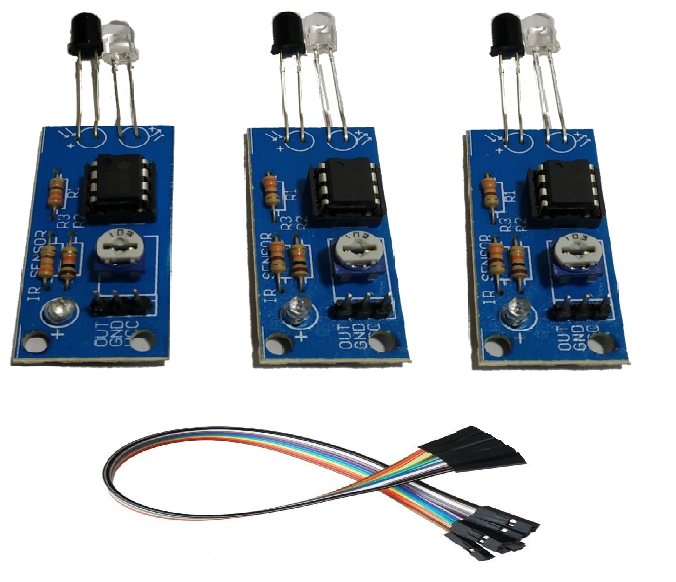 IR Sensor Module With 9-Pin Wires (3 Pieces)
