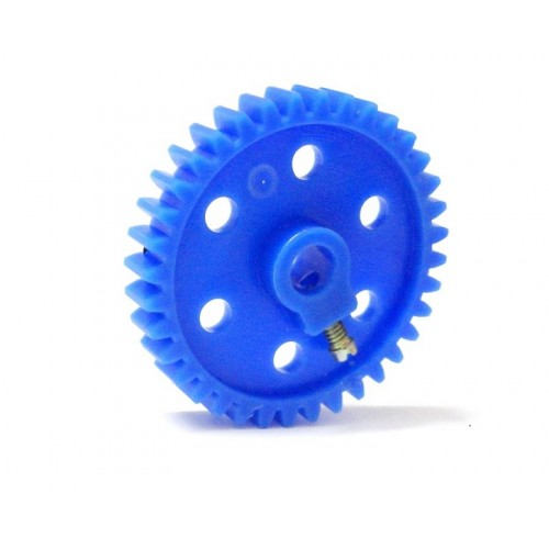 Plastic Spur/Pinion Gear - Blue - 6mm Circular Shaft - GB-2