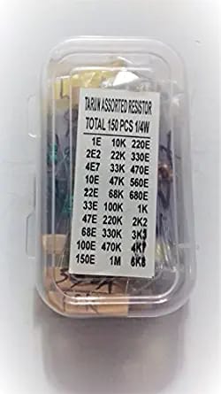 Resistance Box General 30 Values & 150 Pieces 1/4 Watt