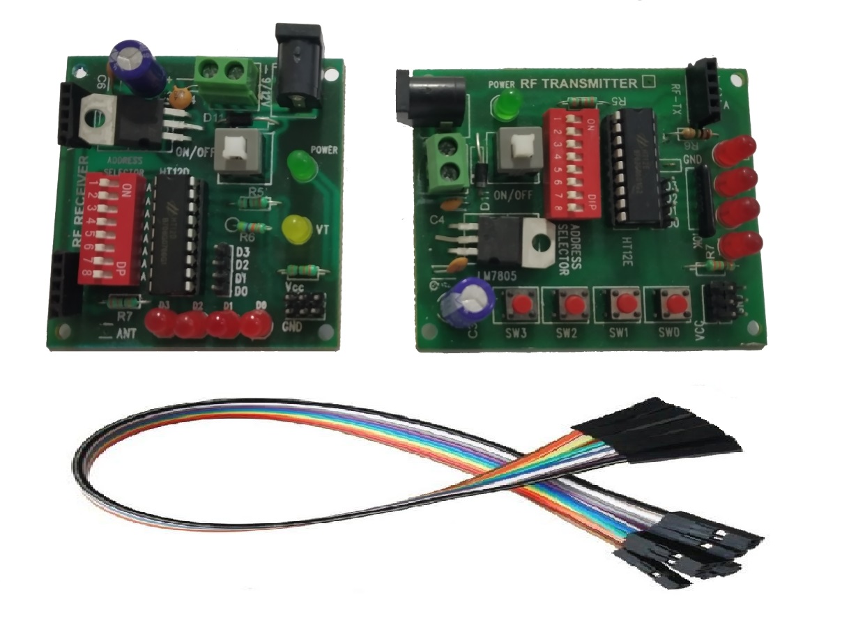 RF Wireless Encoder & Decoder Board With HT12D & HT12E IC For 315/433/434/435/866 ASK Modules