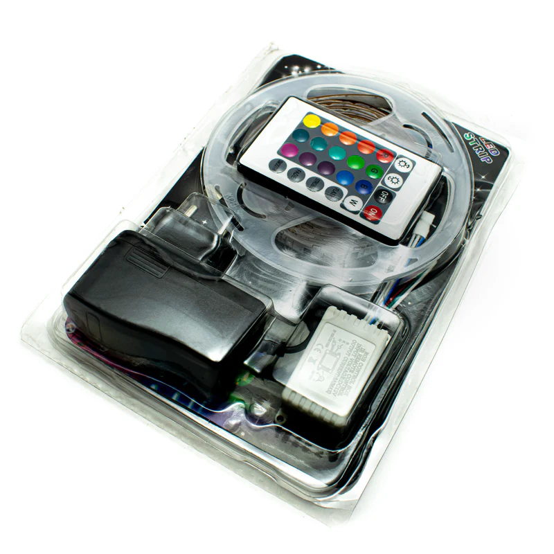 RGB LED Strip 4 Meter Set with Remote Control