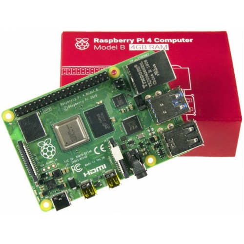 Raspberry Pi 4 Model B Motherboard With 4 GB RAM