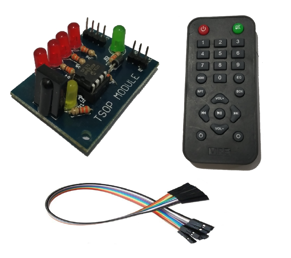 Wireless TSOP Module (4-Bit Module) With IR Remote