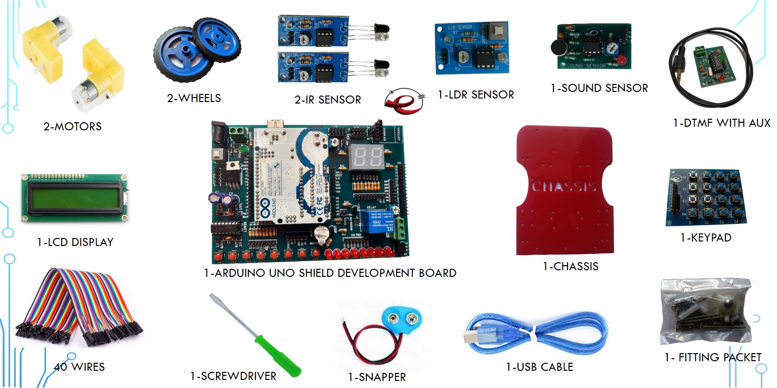 UNO Development Board Shield Complete DIY Kit With Peripherals Modules