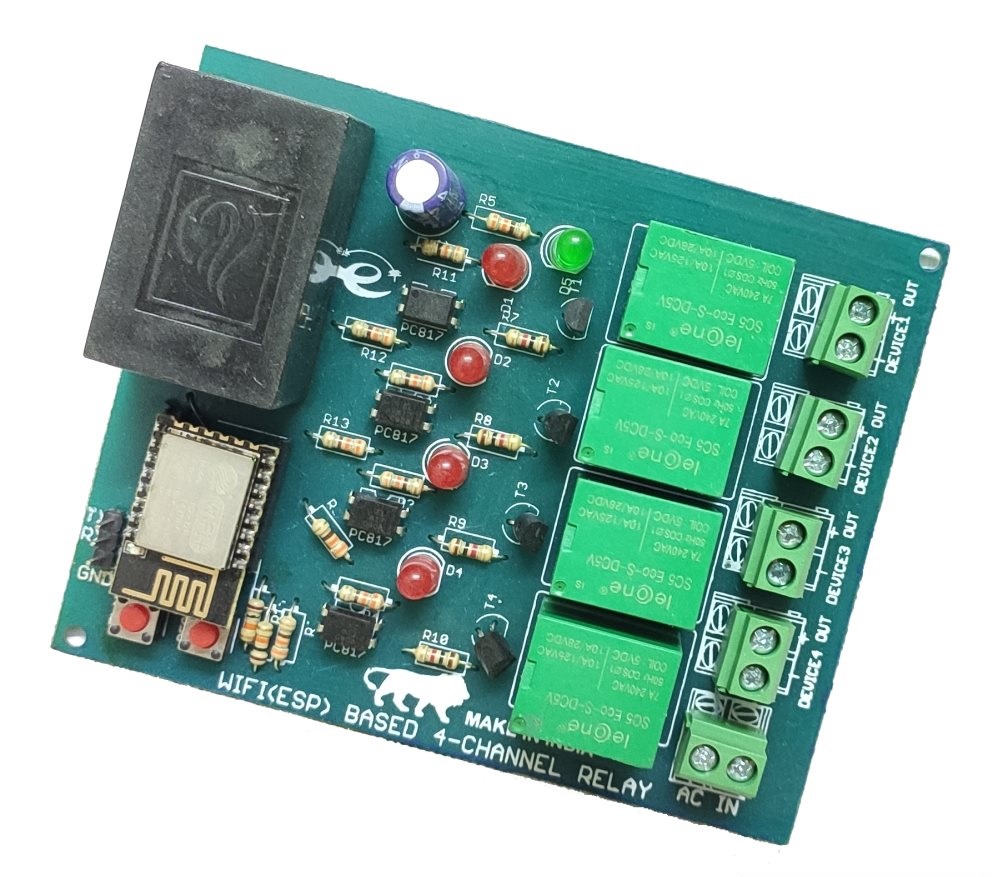 WIFI Wireless Control 4-Channel Relay Board With Driver