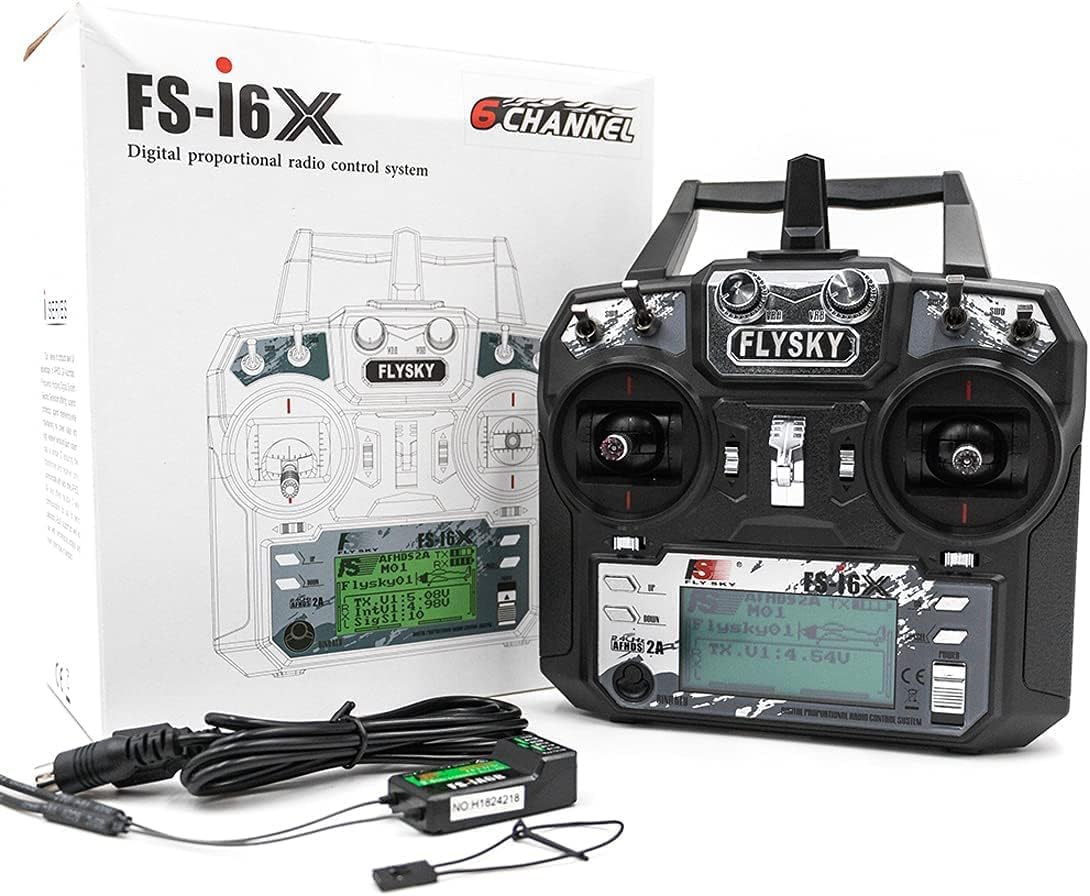Flysky FS-i6X 2.4GHz 10CH AFHDS 2A RC Transmitter With FS-iA10B 2.4GHz 10CH Receiver