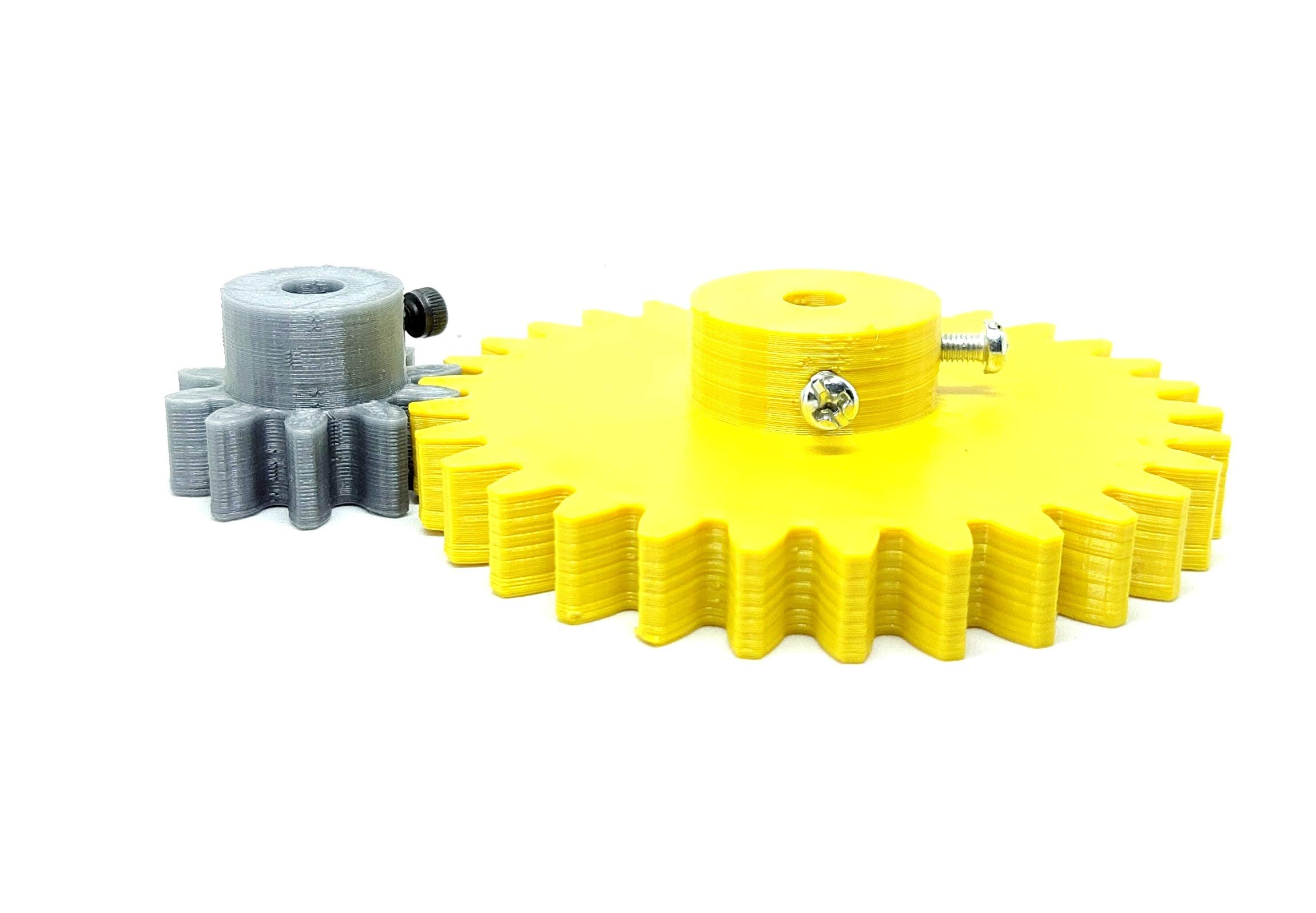 1pcs 3D Printed Plastic Spur Gear 10 Teeth 30mm dia 30 Teeth 80mm dia 10mm Width 6mm hole for DIY Projects