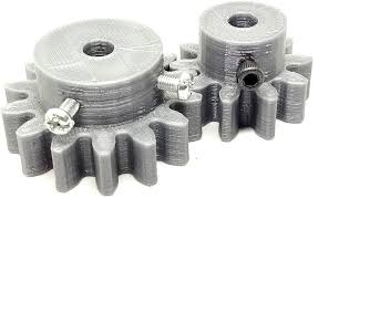 1pcs 3D Printed Plastic Spur Gear 10 Teeth 30mm dia 14 Teeth 40mm dia 10mm Width 6mm hole for DIY Projects