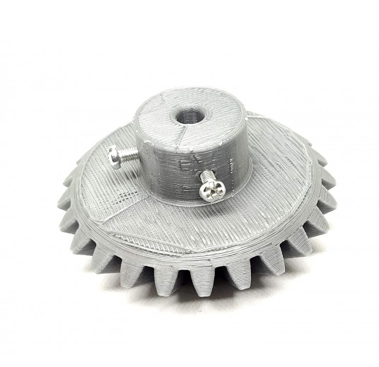1pcs 3D Printed Left Helical Plastic Bevel Gear 12 Teeth 33mm dia 10mm Width 6mm hole 2.5 Module for DIY Projects