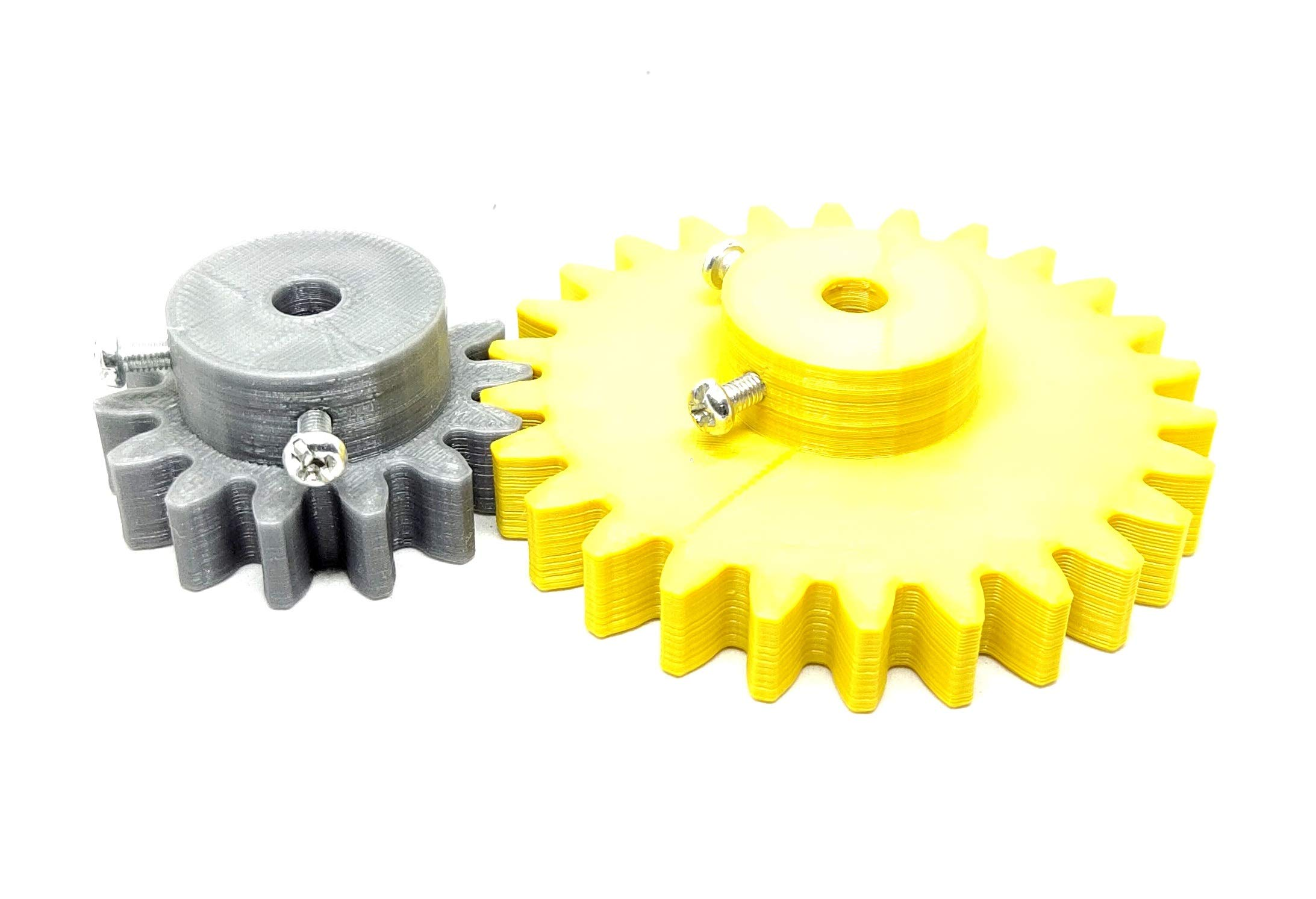 1pcs 3D Printed Plastic Spur Gear 14 Teeth 40mm dia  26 Teeth 70mm dia 10mm Width 6mm hole for DIY Projects