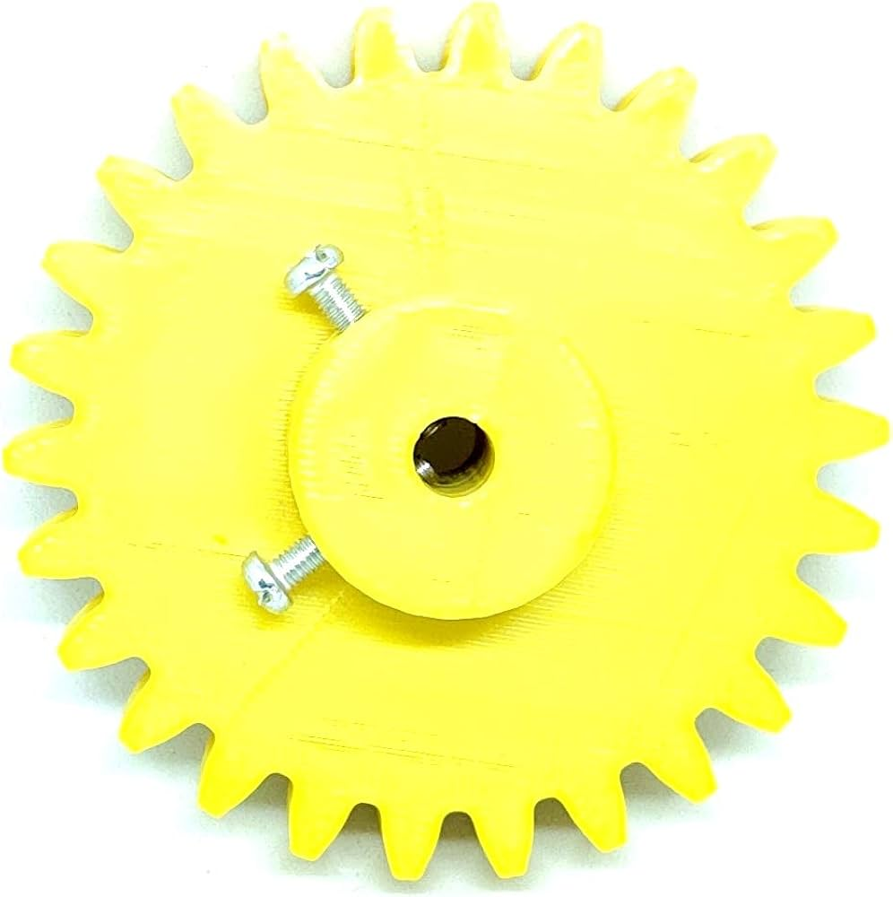 1pcs 3D Printed Plastic Spur Gear 18 Teeth 50mm dia 26 Teeth 70mm dia 10mm Width 6mm hole for DIY Projects