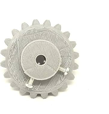 1pcs 3D Printed Left Helical Plastic Bevel Gear 20 Teeth 53mm dia 15mm Width 6mm hole 2.5 Module for DIY Projects