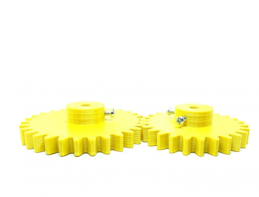 1pcs 3D Printed Plastic Spur Gear 22 Teeth 60mm dia 26 Teeth 70mm dia10mm Width 6mm hole for DIY Projects