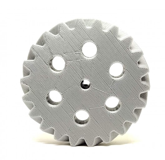 1pcs 3D Printed Left Helical Plastic Spur Gear 22 Teeth, 83mm dia, 15mm Width, 6mm hole, 45 degree Helix for DIY Projects