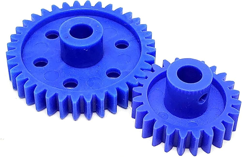 1pcs each Plastic Spur gear 24 Teeth 36 Teeth 6.5mm Width 6mm hole for DIY Projects