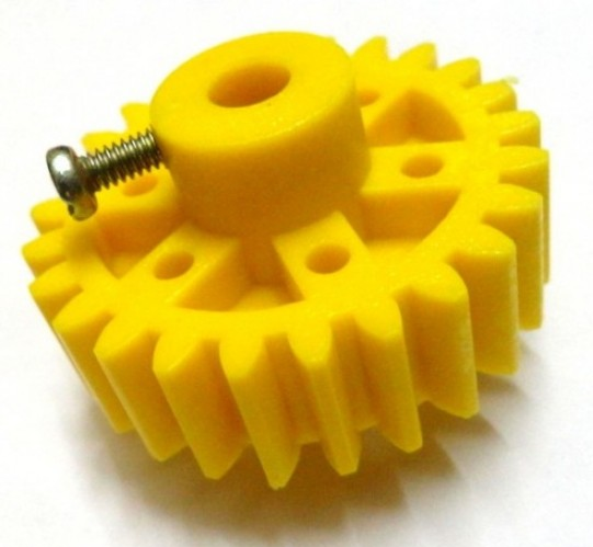 2pcs Plastic Spur gear 25 Teeth 39mm dia, 12mm Width, 6mm hole for DIY Projects