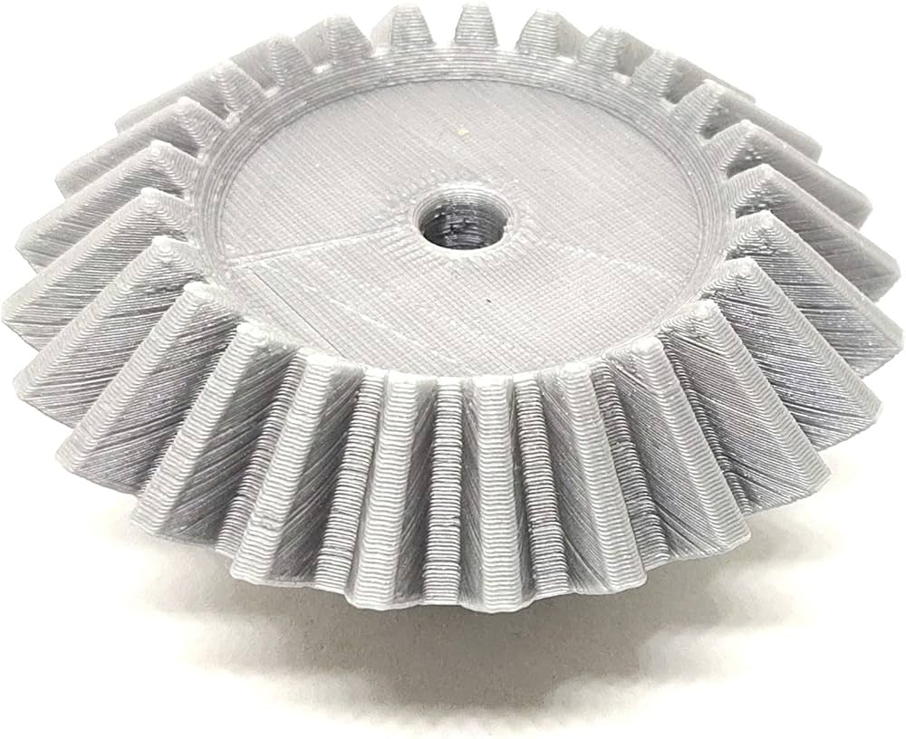 1pcs 3D Printed Right Helical Plastic Bevel Gear 25 Teeth 66mm dia 15mm Width 6mm hole 2.5 Module for DIY Projects